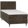 BOXSPRINGBED 120 cm x 200 cm, bruin textiel