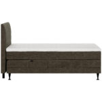 BOXSPRINGBED 120 cm x 200 cm, bruin textiel thumbnail 4