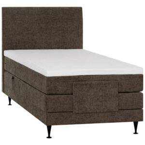 BOXSPRINGBED 120 cm x 200 cm, bruin textiel