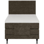 BOXSPRINGBED 120 cm x 200 cm, bruin textiel thumbnail 5