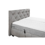 BOXSPRINGBED 180 cm x 200 cm, textiel, materiaal hout grijs thumbnail 6