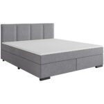 BOXSPRINGBED 180 cm x 220 cm, hout, textiel, lichtgrijs karton thumbnail 2