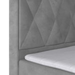 BOXSPRINGBED 180 cm x 200 cm, metaal, kunststof, textiel, karton, houtmateriaal lichtgrijs thumbnail 5
