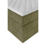 BOXSPRINGBED 180 cm x 200 cm, textiel groen thumbnail 4