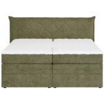 BOXSPRINGBED 180 cm x 200 cm, textiel groen thumbnail 5