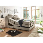 BOXSPRINGBED 180 cm x 200 cm, textiel, houten materiaal, gebakken kleur thumbnail 2