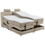 BOXSPRINGBED 180 cm x 200 cm, textiel, houten materiaal, gebakken kleur thumbnail 7