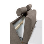 BOXSPRINGBED 180 cm x 200 cm, textiel, houtmateriaal bruin thumbnail 3