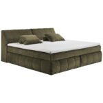 BOXSPRINGBED 200 cm x 240 cm, textiel, houtmateriaal groen thumbnail 2