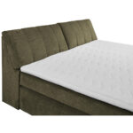 BOXSPRINGBED 200 cm x 240 cm, textiel, houtmateriaal groen thumbnail 3