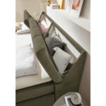 BOXSPRINGBED 200 cm x 240 cm, textiel, houtmateriaal groen thumbnail 7