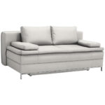 BOXSPRINGBANK, wit textiel thumbnail 4