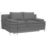 BOXSPRINGBANK, wit textiel thumbnail 5
