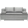 BOXSPRINGBANK, lichtgrijs textiel
