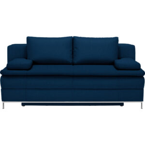 BOXSPRINGBANK, donkerblauw textiel