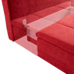 BOXSPRINGBANK, donkerblauw textiel thumbnail 7