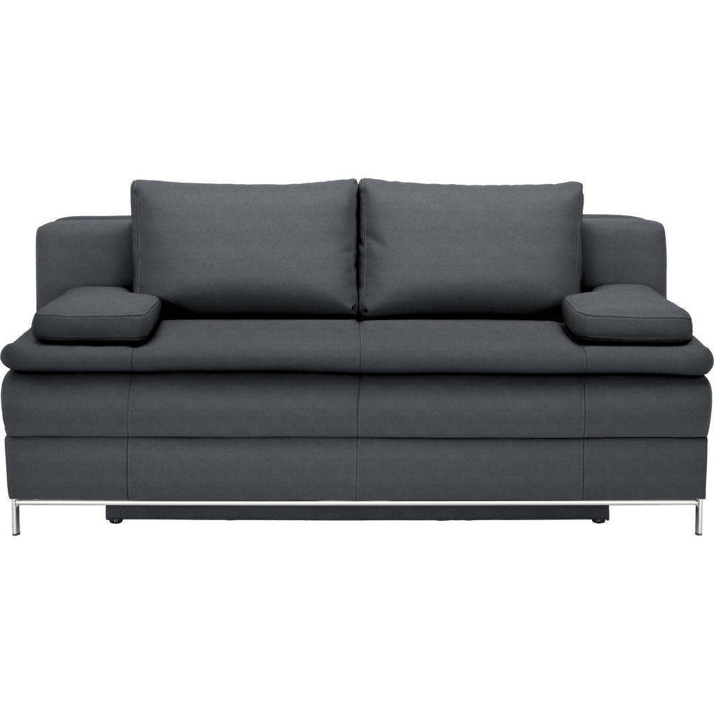 BOXSPRINGBANK, donkergrijs textiel