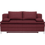 BOXSPRINGBANK, wijnrood textiel thumbnail 1