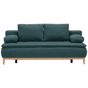 BOXSPRING BANK, kerosinekleur textiel