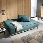 BOXSPRING BANK, kerosinekleur textiel thumbnail 6