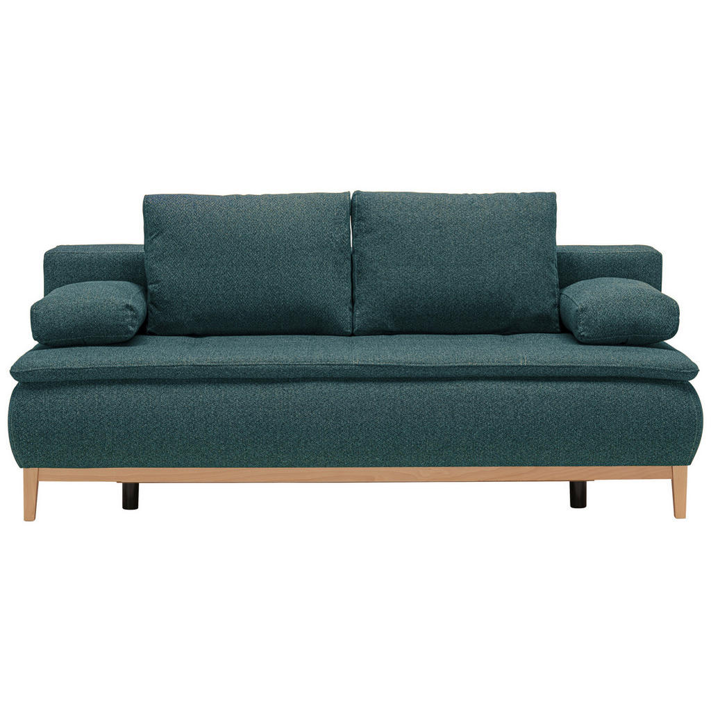 BOXSPRING BANK, kerosinekleur textiel