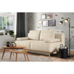 BOXSPRINGBANK, wit textiel thumbnail 2