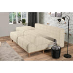 BOXSPRINGBANK, wit textiel thumbnail 4