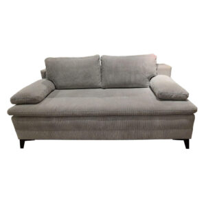 BOXSPRINGBANK, grijs textiel