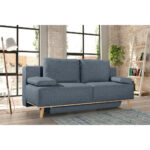 BOXSPRINGBANK, blauw, grijs textiel thumbnail 2