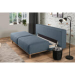 BOXSPRINGBANK, blauw, grijs textiel thumbnail 5
