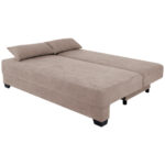 BOXSPRINGBANK, roze textiel, houten materiaal thumbnail 3