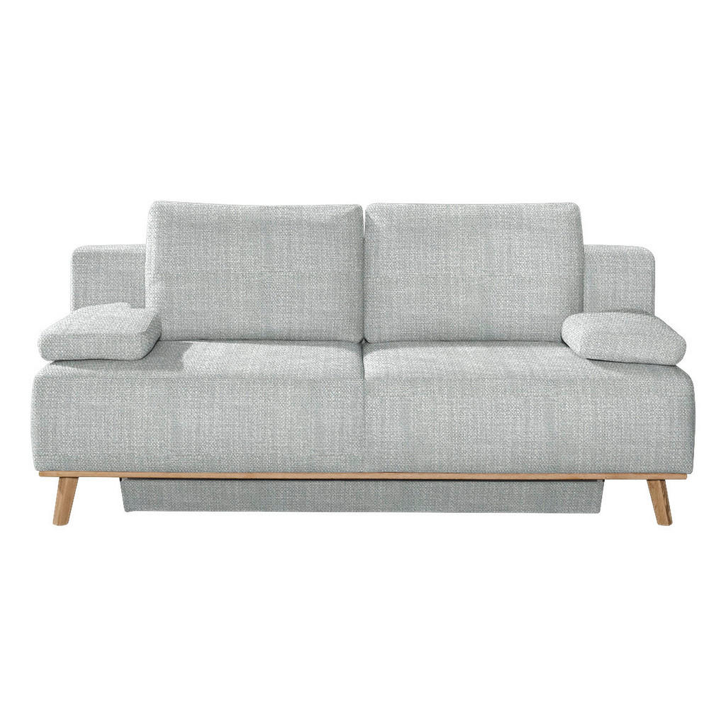 BOXSPRINGBANK, grijs textiel