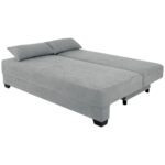BOXSPRINGBANK, zilverkleurig houtmateriaal, textiel thumbnail 3