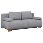 BOXSPRINGBANK, lichtgrijs hout, metaal, textiel thumbnail 2