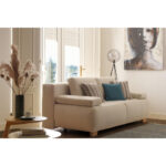 BOXSPRINGBANK, lichtgrijs hout, metaal, textiel thumbnail 6