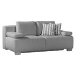 BOXSPRINGBANK, lichtgrijs hout, metaal, textiel thumbnail 7