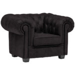 CHESTERFIELD ARMSTOEL, antraciet textiel thumbnail 1