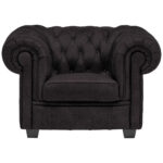 CHESTERFIELD ARMSTOEL, antraciet textiel thumbnail 4