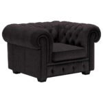 CHESTERFIELD ARMSTOEL, antraciet textiel thumbnail 5