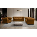 CHESTERFIELD FAMSTOEL, kleur kariya textiel thumbnail 2