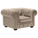 CHESTERFIELD FAMSTOEL, wit textiel thumbnail 4