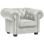 CHESTERFIELD FAMSTOEL, textiel in natuurlijke kleur thumbnail 1