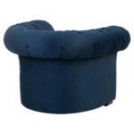 CHESTERFIELD FOTELJ,  temno modra tekstil thumbnail 3