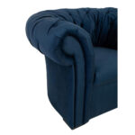 CHESTERFIELD FOTELJ,  temno modra tekstil thumbnail 4