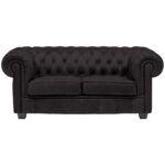 CHESTERFIELD BANK, antraciet textiel thumbnail 1