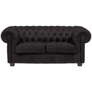 CHESTERFIELD BANK, antraciet textiel
