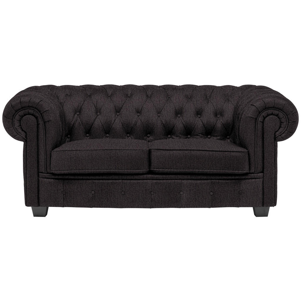 CHESTERFIELD BANK, antraciet textiel
