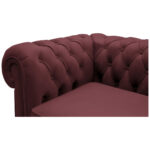CHESTERFIELD BANK, bordeauxrood textiel thumbnail 4