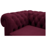 CHESTERFIELD BANK, bordeauxrood textiel thumbnail 6