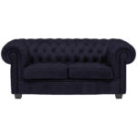 CHESTERFIELD BANK, zwart textiel thumbnail 1